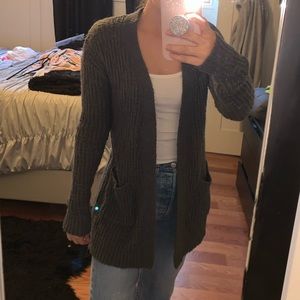 Gray cozy cardigan